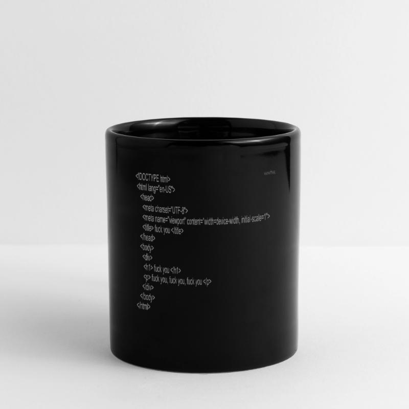 F*ck you - html code Full Colour Mug
