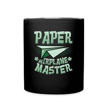 Papierflieger Master. - Tasse einfarbig - Schwarz - Vorne