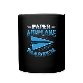 Papierflieger Master. - Mug uni - noir - Devant