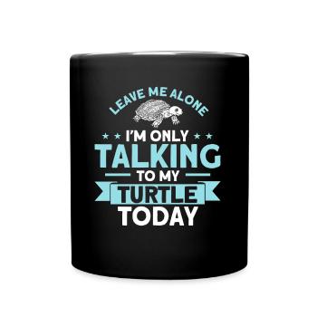 Sea turtle Turtle turtles Liebhab - Full Colour Mug - black - Front