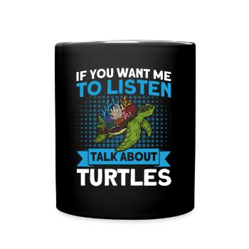 Sea turtle Sea turtles Turtles - Full Colour Mug - black - Front