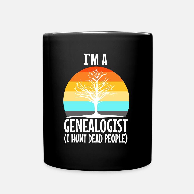 I hunt dead people - Tasse einfarbig - Schwarz