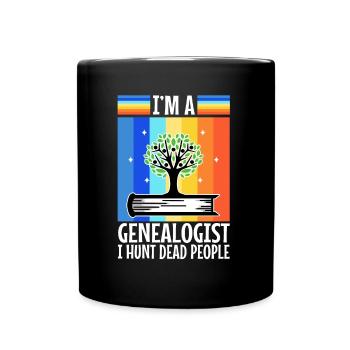 Je chasse les morts - Mug uni - noir - Devant