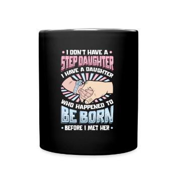 La fille est née par hasard. - Mug uni - noir - Devant