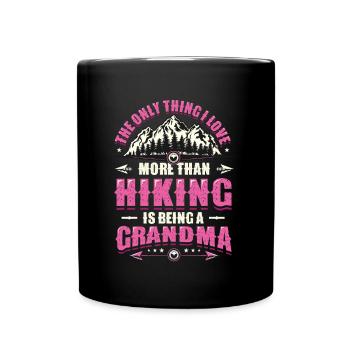 Grand-père errant dans la montagne. - Mug uni - noir - Devant