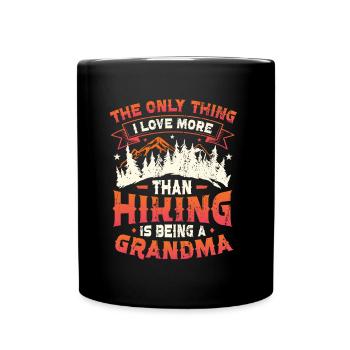 Grand-père errant dans la montagne. - Mug uni - noir - Devant