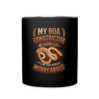 Ich Bin Es, Um Den Sie Sich Sorgen Machen Sollten. - Tasse einfarbig - Schwarz - Vorne
