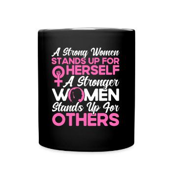 Égalité féministe des genres F - Mug uni - noir - Devant