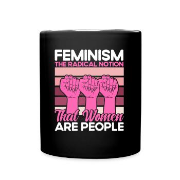Autonomisation de l’égalité des sexes F - Mug uni - noir - Devant