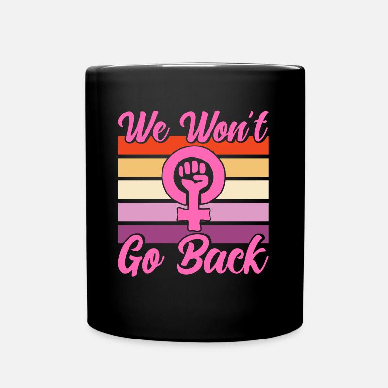 Gleichberechtigung der Geschlechter Feminismus Rec - Tasse einfarbig - Schwarz