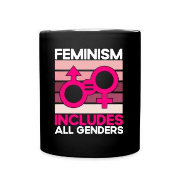 Feminismus Rechte der Frauen Feministisch Geschenk - Tasse einfarbig - Schwarz - Vorne