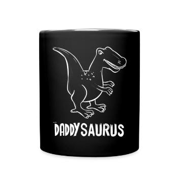 Mon Papa Dinosaure daddysaurus Cadeau Homme - Mug uni - noir - Devant