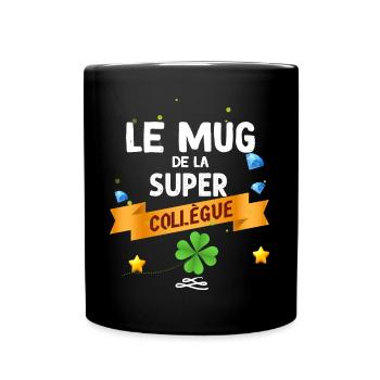 Mug Pour Collègue Cadeau femme - Mug uni - noir - Devant