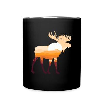 Moose - Full Colour Mug - black - Front