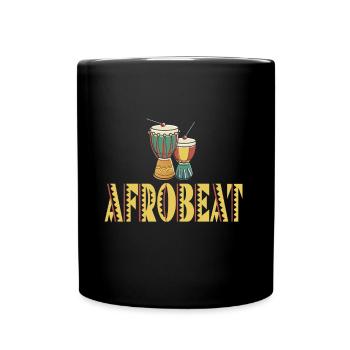 Afrobeat trommel soul genre - Tasse einfarbig - Schwarz - Vorne
