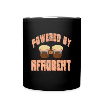 Propulsé par afrobeat - Mug uni - noir - Devant