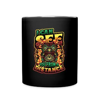 Ich Kann Dich Aus Der Ferne Sehen Taro-karten - Tasse einfarbig - Schwarz - Vorne