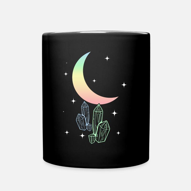 Pastel Goth Mond Aesthetic Kawaii - Tasse einfarbig - Schwarz