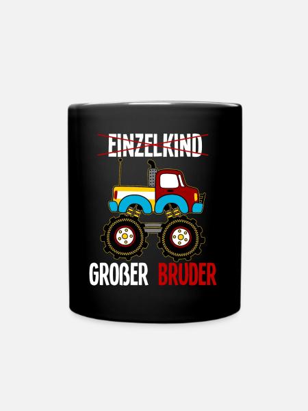 Monstertruck Großer Bruder - Tasse einfarbig - Schwarz
