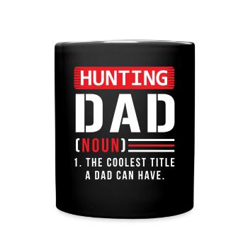 Chasseur Chasseur Papa Père Dire - Mug uni - noir - Devant