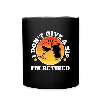Je ne donne pas une gorgée - Mug uni - noir - Devant