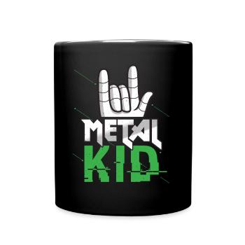 Rock Sign Rock Hand Metal Kid Music Lover Rock - Tasse einfarbig - Schwarz - Vorne