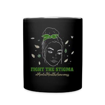 In May Wear Green Mental Health Awareness Month - Tasse einfarbig - Schwarz - Vorne