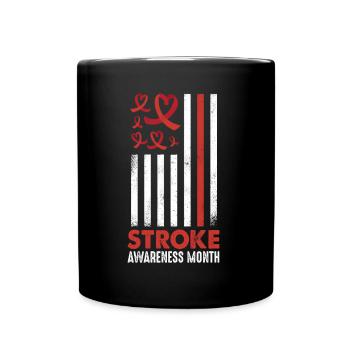 May Wear Red Stroke Awareness Month - Tasse einfarbig - Schwarz - Vorne