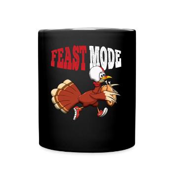 Rugby Turquie Festin Fan de football Thanksgiving - Mug uni - noir - Devant