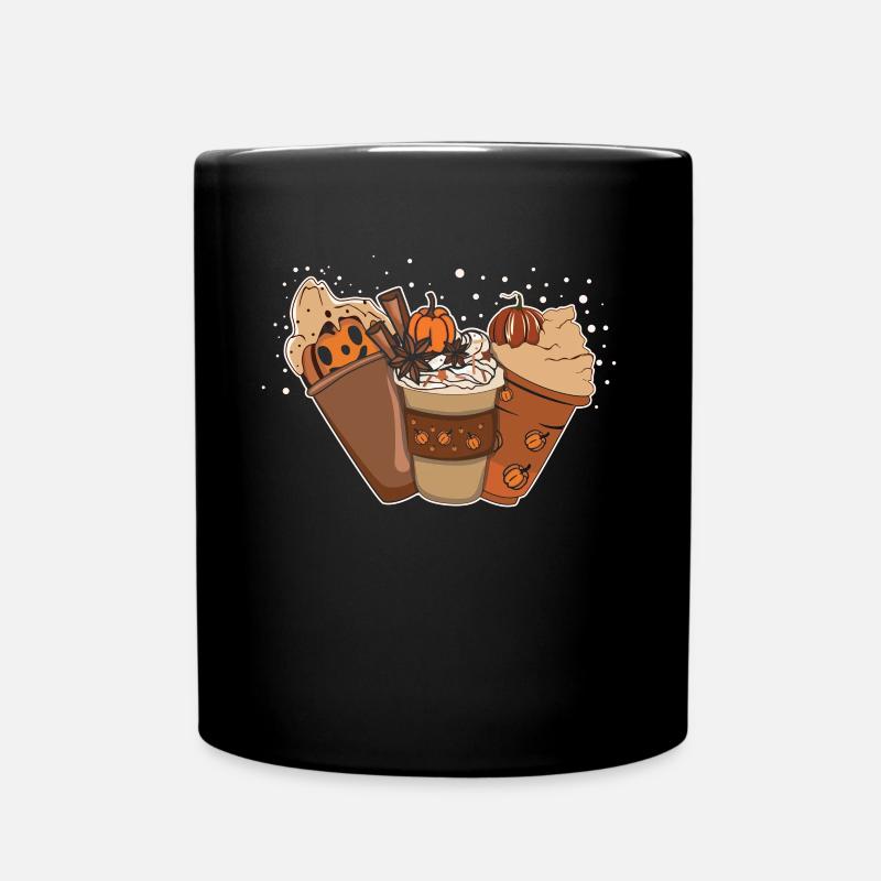 Pumpkin Drink Thanksgiving Season Autumn - Tasse einfarbig - Schwarz