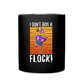 I don't give a flock - Tasse einfarbig - Schwarz - Vorne