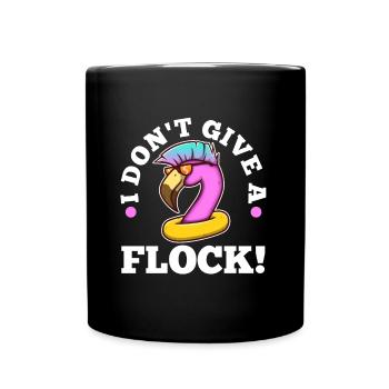 I don't give a flock - Tasse einfarbig - Schwarz - Vorne