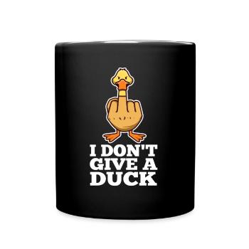 Je ne donne pas un canard - Mug uni - noir - Devant