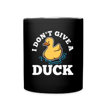 Je ne donne pas un canard - Mug uni - noir - Devant