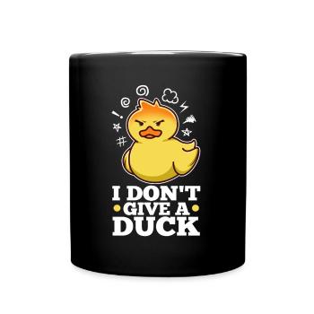 Je m’en fous - Mug uni - noir - Devant