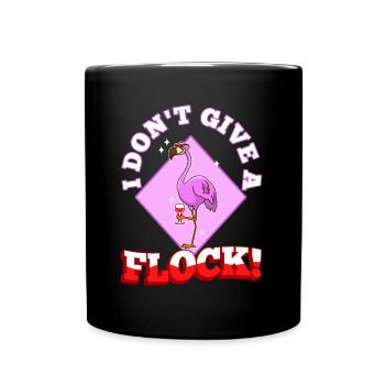 I don't give a flock - Tasse einfarbig - Schwarz - Vorne