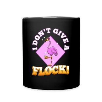 I don't give a flock - Tasse einfarbig - Schwarz - Vorne
