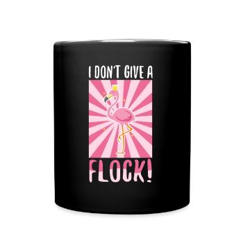 I don't give a flock - Tasse einfarbig - Schwarz - Vorne