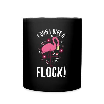 I don't give a flock - Tasse einfarbig - Schwarz - Vorne