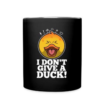 Je m’en fous - Mug uni - noir - Devant