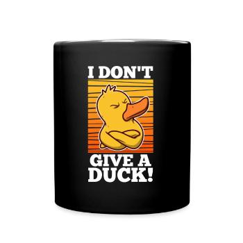 Je m’en fous - Mug uni - noir - Devant
