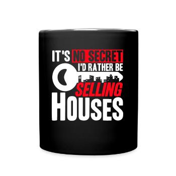 Agent immobilier Maison Vendre Vente Immobilière - Mug uni - noir - Devant