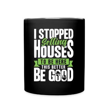 Maison immobilière Vendre Agent immobilier Cadeau - Mug uni - noir - Devant