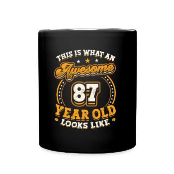 This is what a great 87-year-old looks like. - Full Colour Mug - black - Front