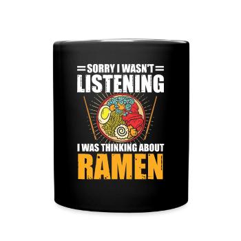 Ramen Liebhaber Japanisches Essen Ramennudeln - Tasse einfarbig - Schwarz - Vorne