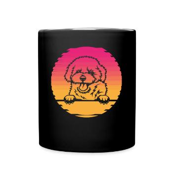 Bichon Frise - Mug uni - noir - Devant