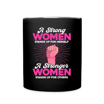 Égalité féministe des genres F - Mug uni - noir - Devant