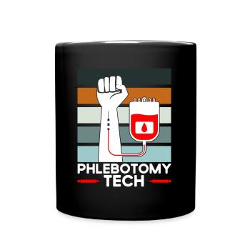 Phlebotomie Blutabnahme Phlebotomist Tech Geschenk - Tasse einfarbig - Schwarz - Vorne