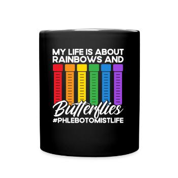 Blood Sampling Phlebotomist Phlebotomy Gift - Full Colour Mug - black - Front