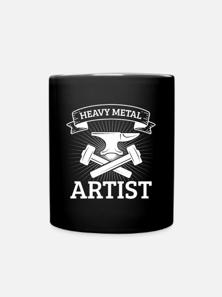 Heavy Metal Artist Forging Gift Idea - Tasse einfarbig - Schwarz